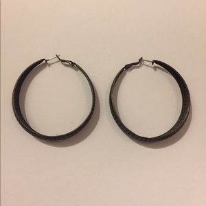 Dots and Lines Hoop Earrings